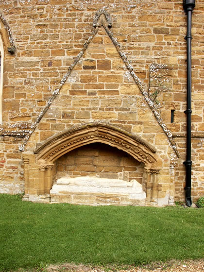 Inset Grave in Wall of Church, Althorp House