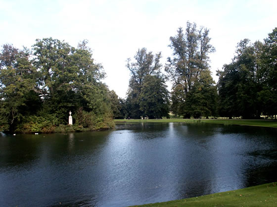 The Lake and Island at Althorp House