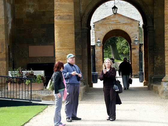 Holly and Diane with friend, Patrick, at Althorp House