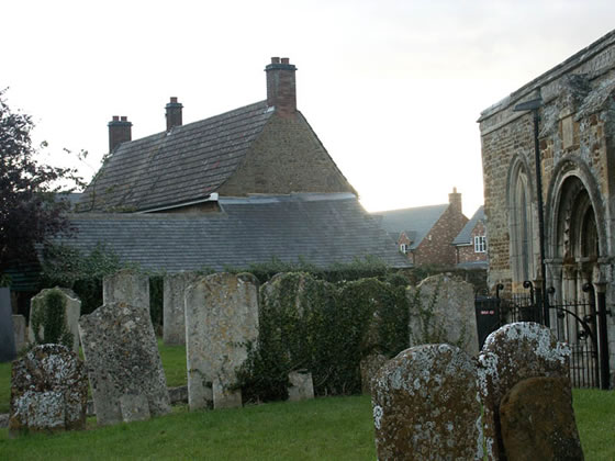Cemetery in Little Harrowden, Northamptonshire