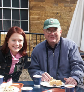 Holly and friend, Patrick, at Althorp House (Tea Break)