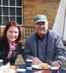 Holly and friend, Patrick, at Althorp House (Tea Break) (27kb)