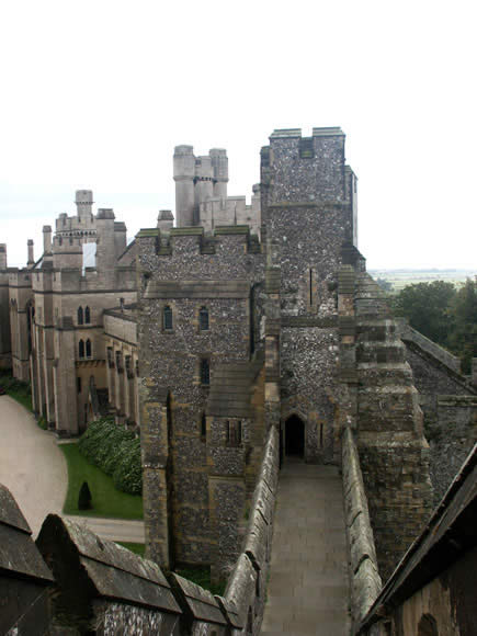 View from the entrance to the keep which dates from about 1138