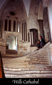 Staircase at Wells Catthedral