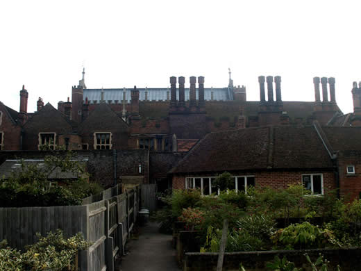 Henry VIII's Great Hall from the Nurseries