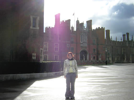 Hampton Court in the morning.