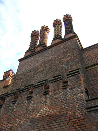 Chimneys from below, rather than above.