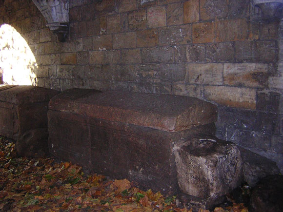Sarcophagi near St. Mary's Abbey