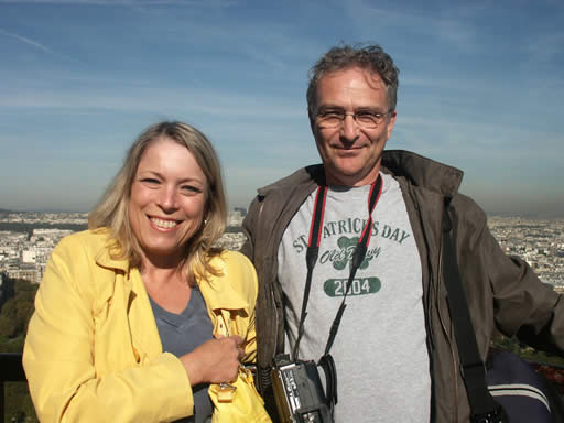 A picture of Diane and Allan taken by an obliging tourist who spoke a language I did not recognize