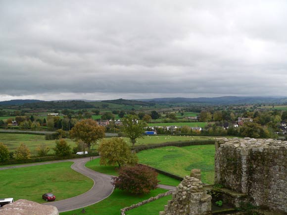 View from the Great Tower - they'd have been able to see their enemies for miles