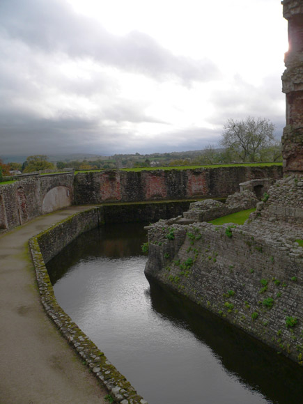 The Moat on a cloudy day