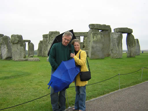 Dad and Mom at Stonehenge