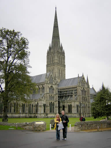 Mom and Dad at Salisbury Cathedral