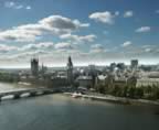 Houses of Parliament and Westminster Abbey from the Eye (42kb)