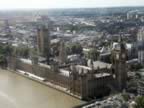 Westminster Abbey and the Houses of Parliament from the Eye (70kb)