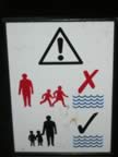 Warning! Please do not allow children to fling selves into water. (39kb)